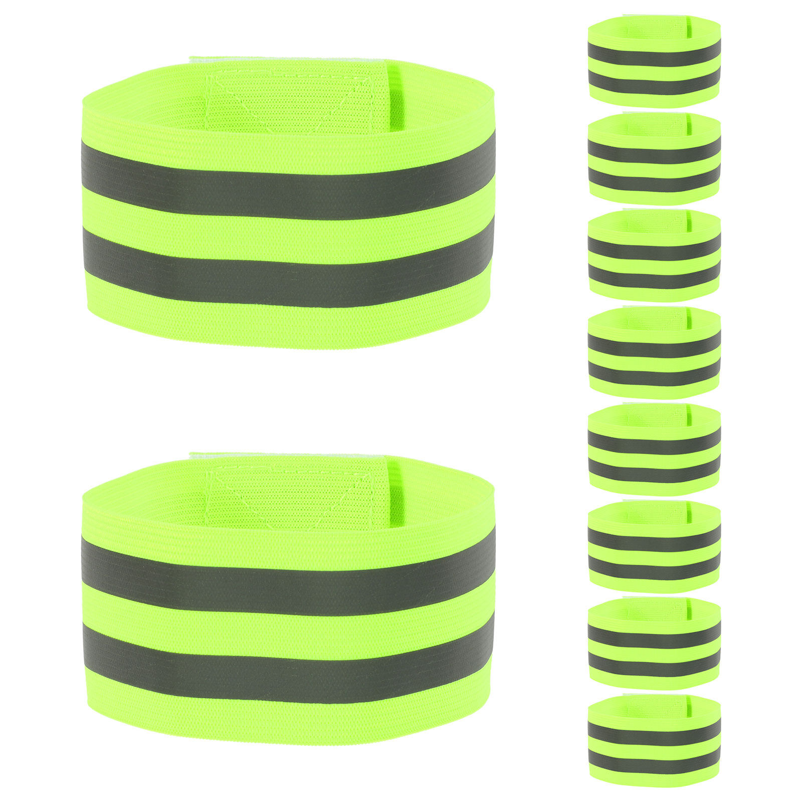 Running Gear Night - 10Pcs Reflective Armband High Visibility Elastic