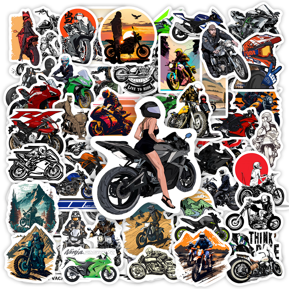 Blister Plaster Sport - Motorcycle Racing Sports Stickers DIY Kids