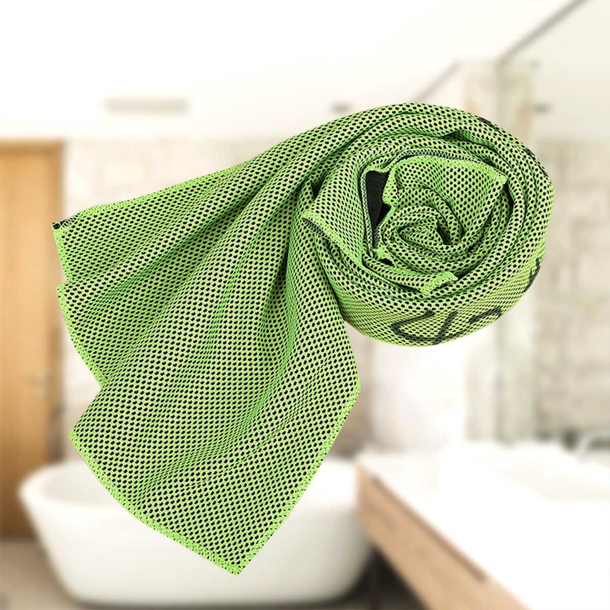 Running Gear Green - Cooling Towel 27x77cm Green Instant Cool