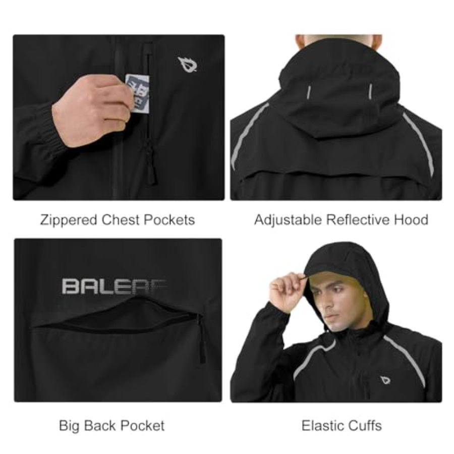 Men's Rain Jacket Waterproof W - Running Gear In Rain ulasan dan harga