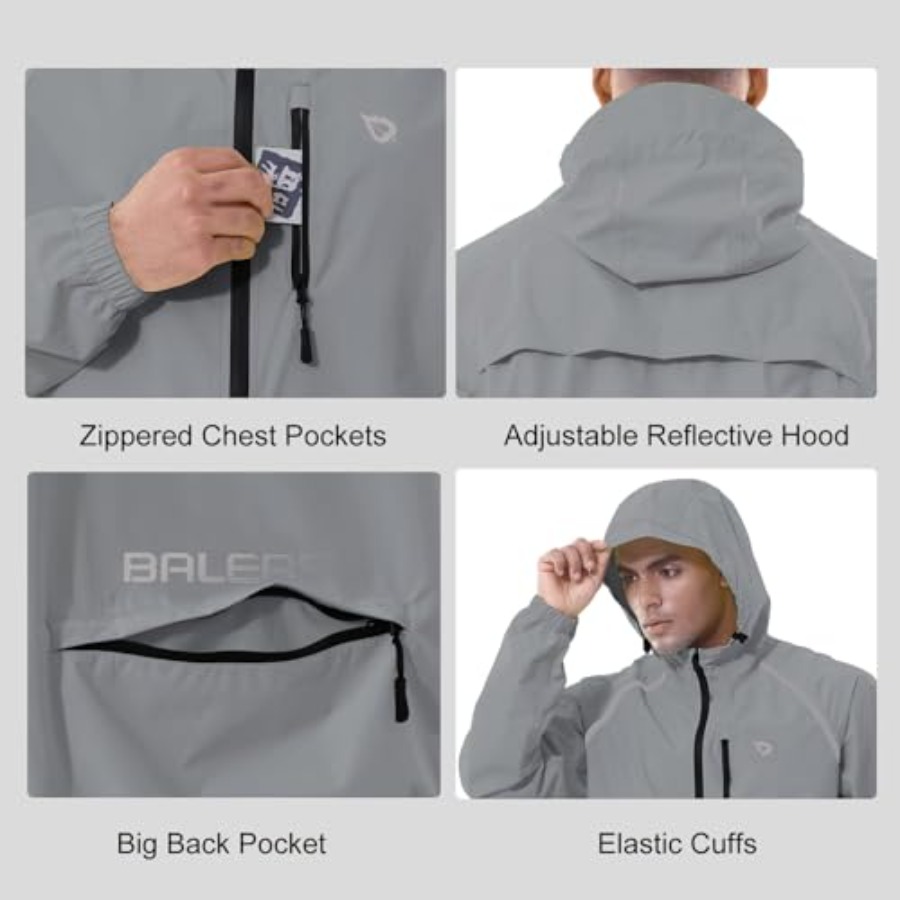 Men's Rain Jacket Waterproof W - Running Gear In Rain ulasan dan harga
