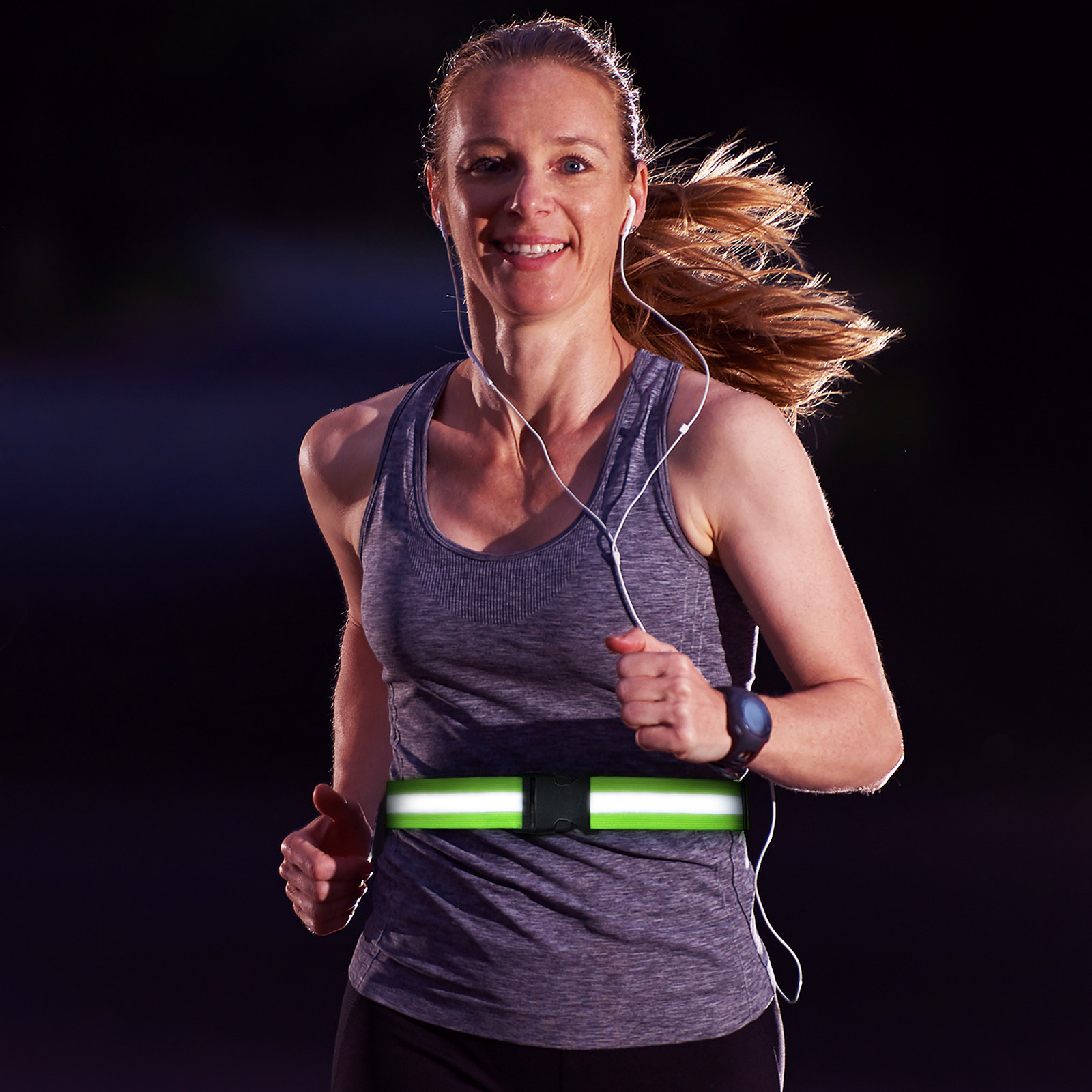 Fluorescent Green Reflective S - Running Gear Green ulasan dan harga
