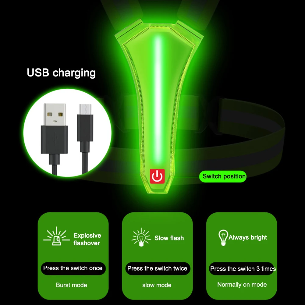 LED Running Vest USB Rechargea - Reflective Running Gear Vest ulasan dan harga