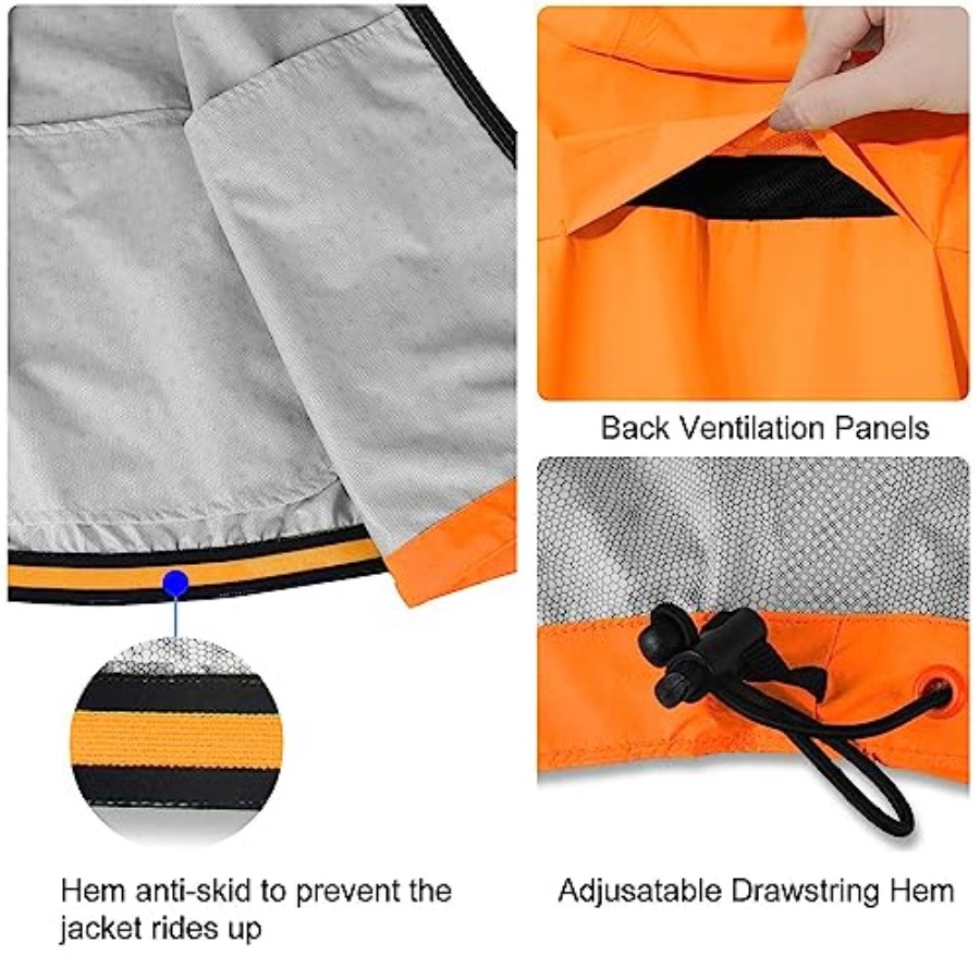 Men's Rain Jacket Waterproof W - Running Gear In Rain ulasan dan harga