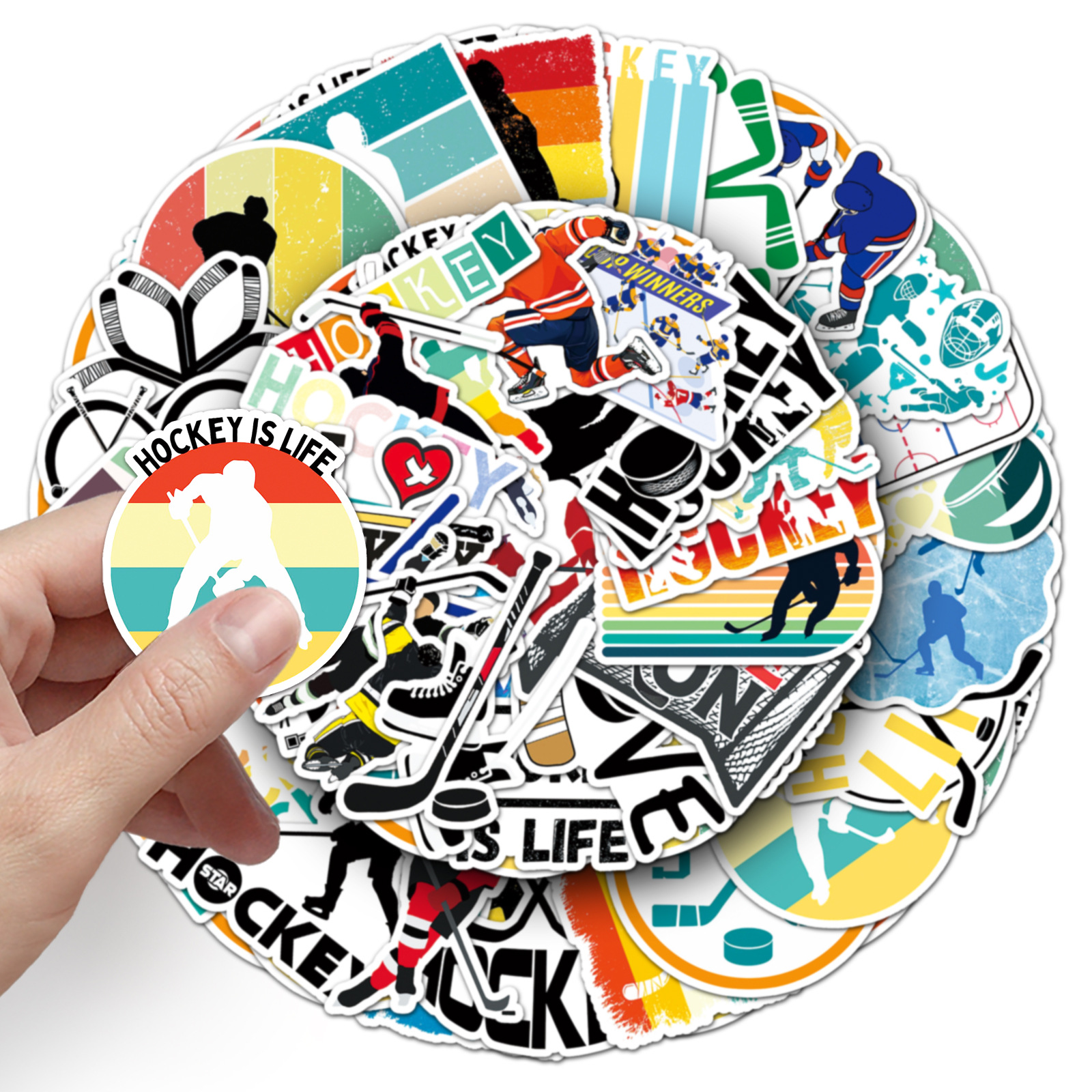 10/50PCS Ice hockey Graffiti S - Blister Plaster Sport ulasan dan harga