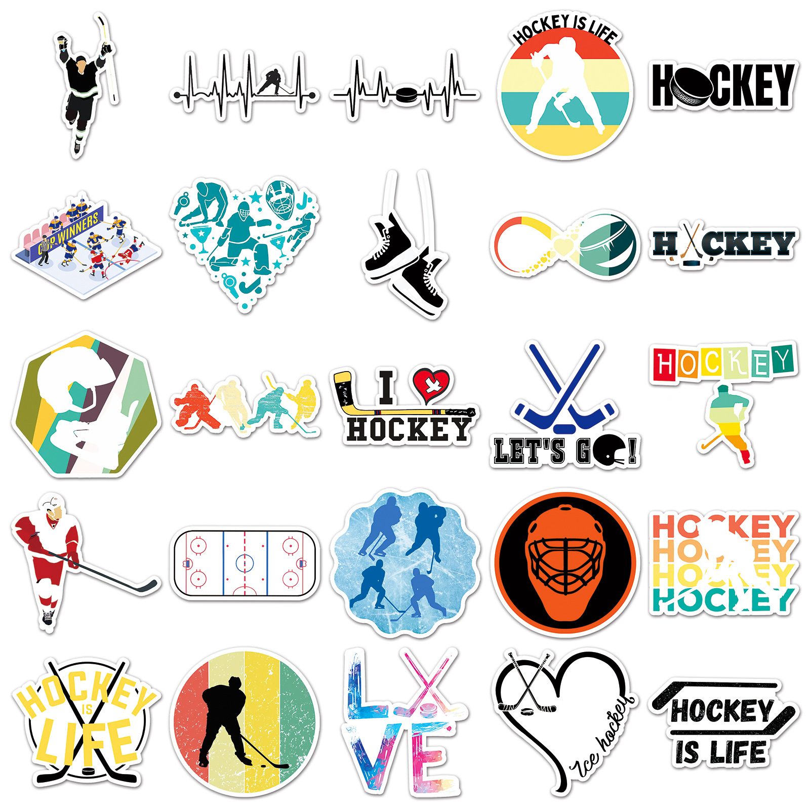 10/50PCS Ice hockey Graffiti S - Blister Plaster Sport ulasan dan harga