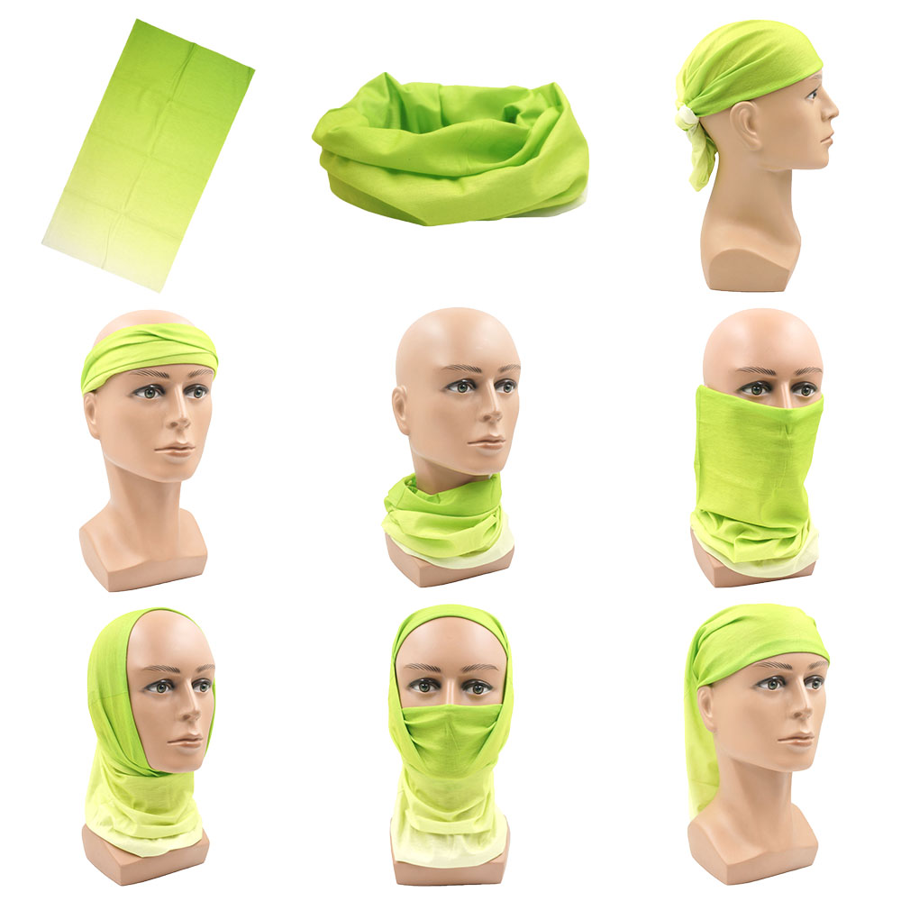 Green Face Bandanas Cover Hiki - Running Gear Green ulasan dan harga