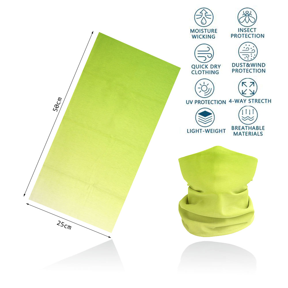 Green Face Bandanas Cover Hiki - Running Gear Green ulasan dan harga