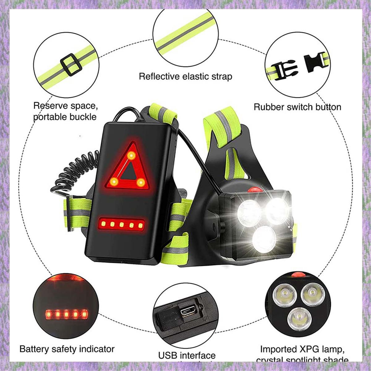 A63K-Night Running Lights For  - Running Gear Night ulasan dan harga