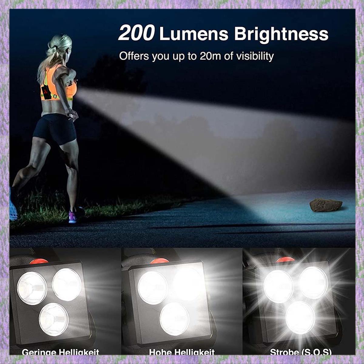 A63K-Night Running Lights For  - Running Gear Night ulasan dan harga