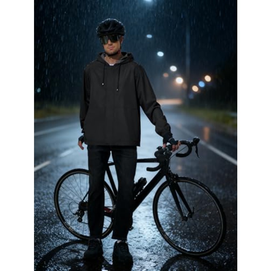 UIQUR Men's Rain Jacket Waterp - Running Gear In Rain ulasan dan harga