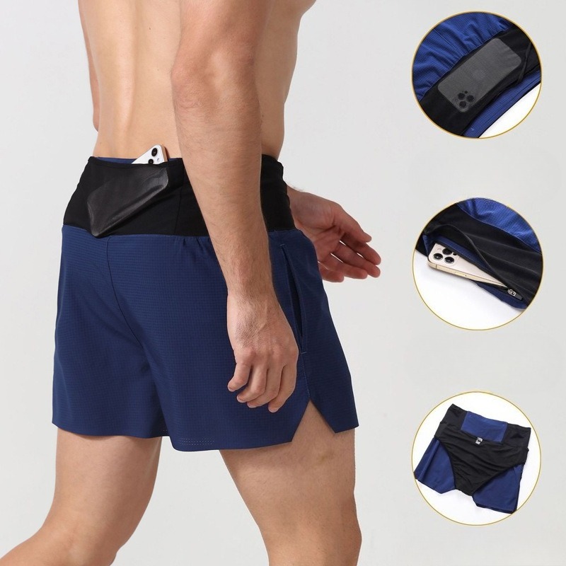 Men 3 Inch Running Shorts Quic - Running Gear Trail ulasan dan harga