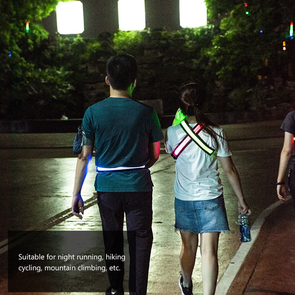 LED Rechargeable Reflective Be - Running Gear Green ulasan dan harga