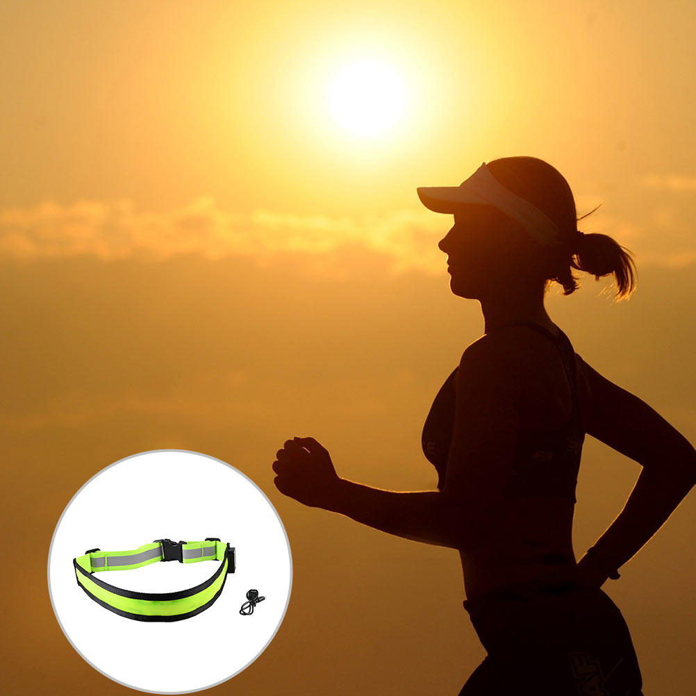 LED Rechargeable Reflective Be - Running Gear Green ulasan dan harga