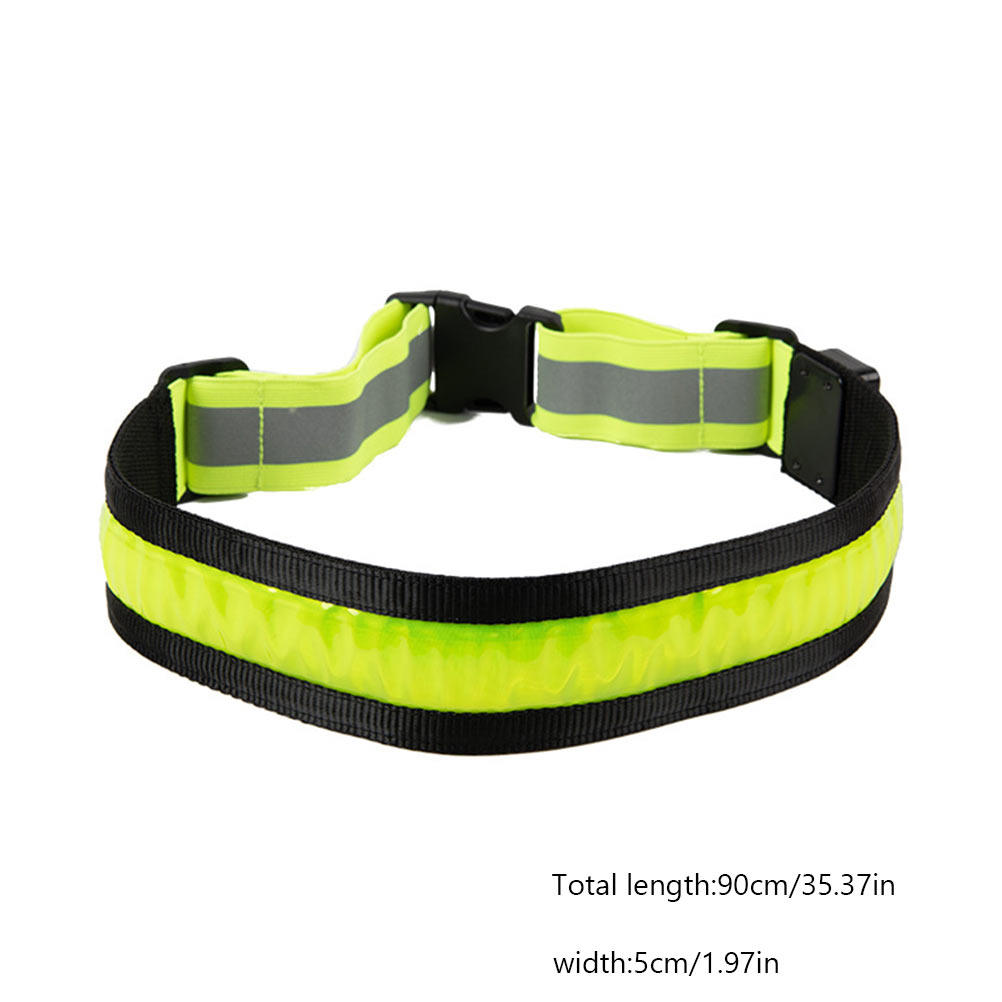 LED Rechargeable Reflective Be - Running Gear Green ulasan dan harga