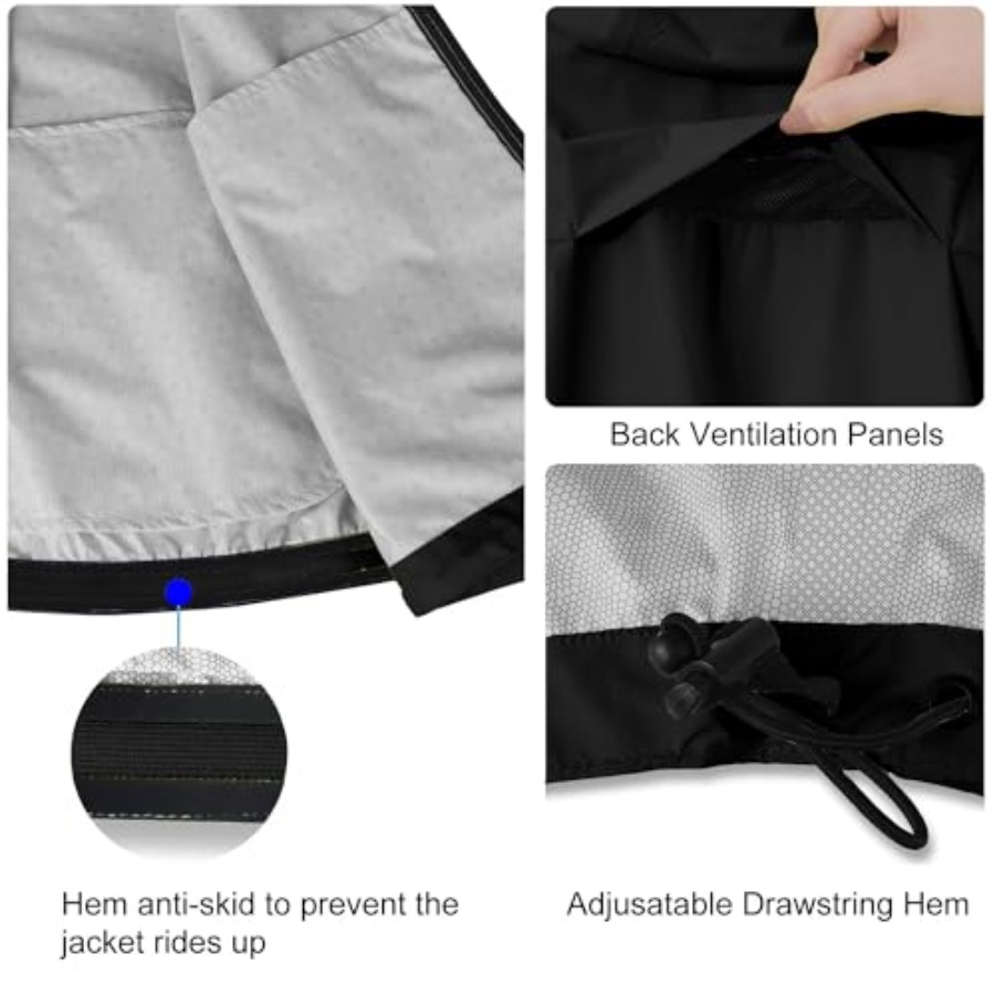 Men's Rain Jacket Waterproof W - Running Gear In Rain ulasan dan harga