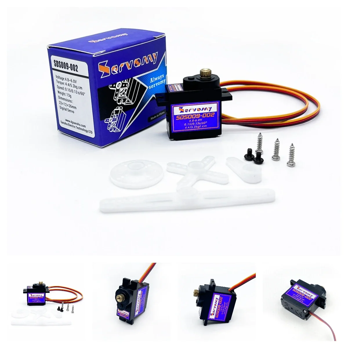 4pcs Servomy SDS009-02 9g Serv - Running Gear Car ulasan dan harga