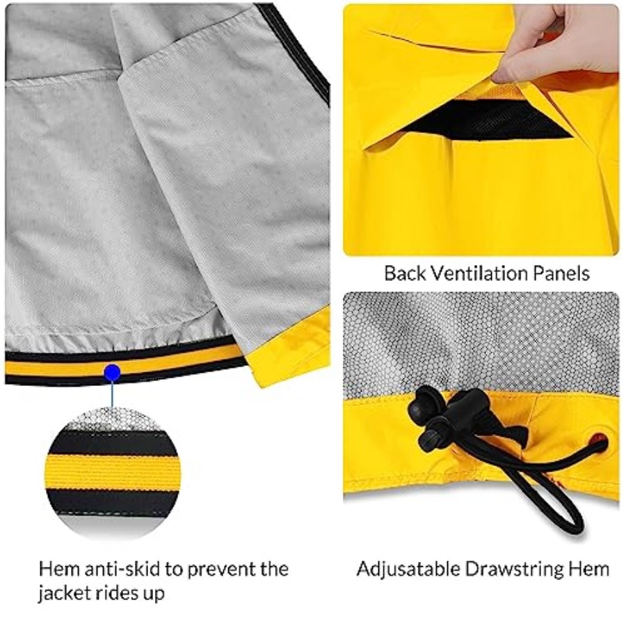 Men's Rain Jacket Waterproof W - Running Gear In Rain ulasan dan harga