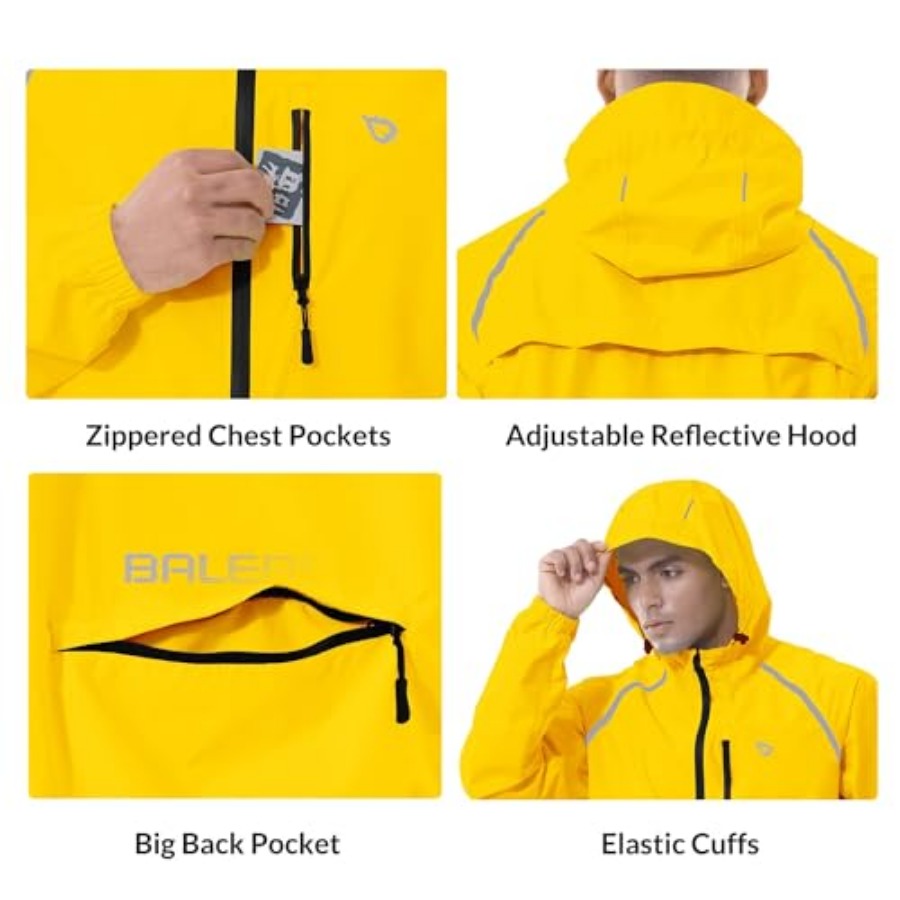 Men's Rain Jacket Waterproof W - Running Gear In Rain ulasan dan harga