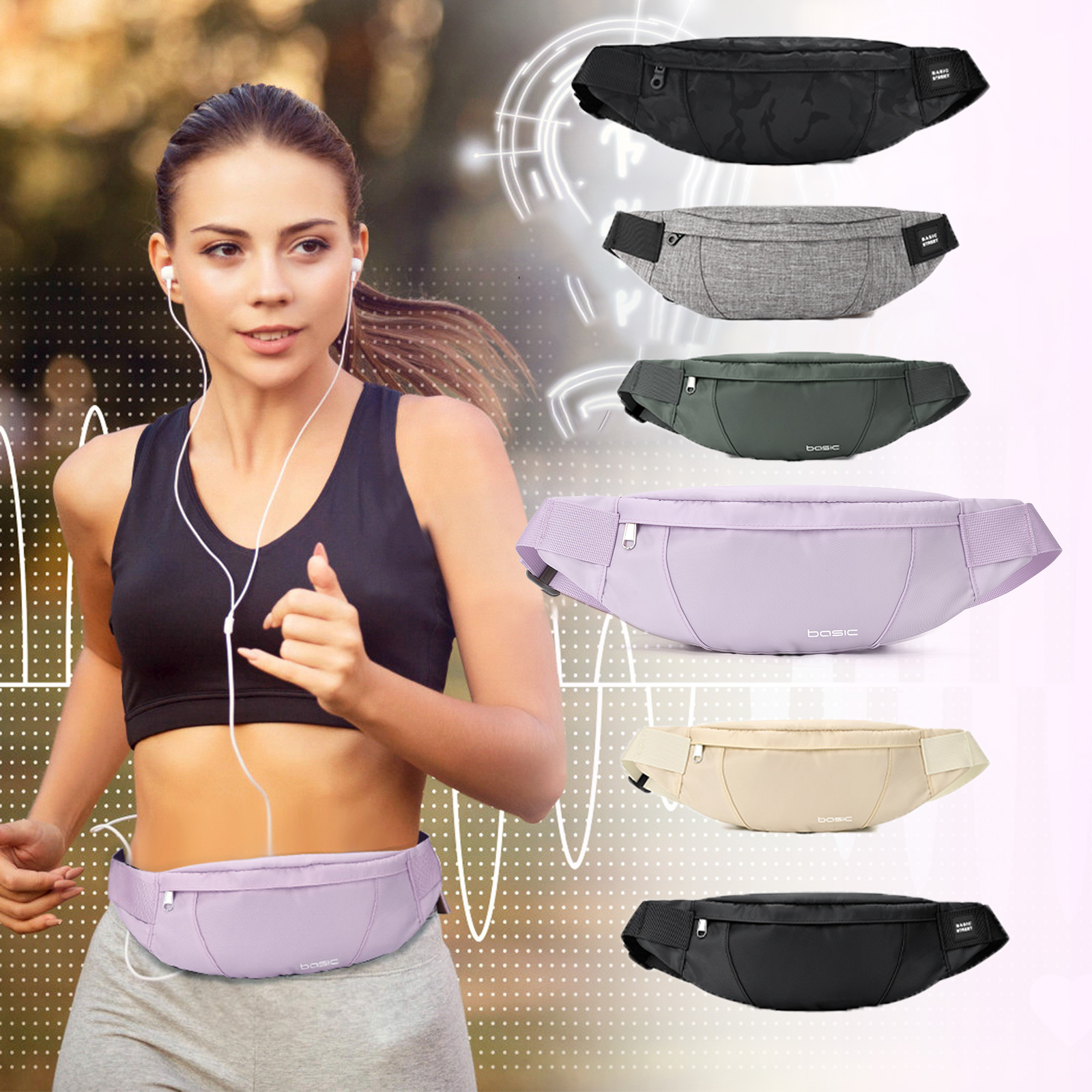 Fashion Running Waist Bag Wate - Running Gear Kit ulasan dan harga