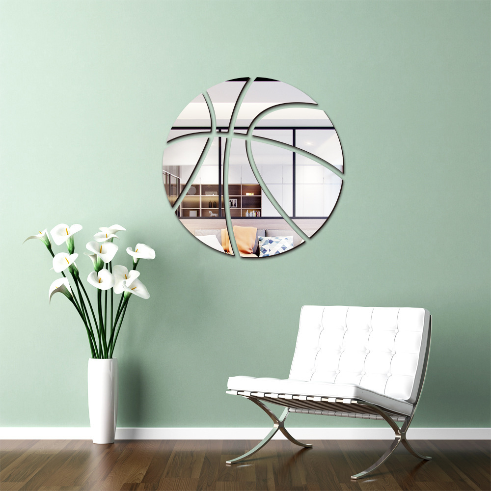 Basketball Mirror Wall Sticker - Blister Plaster Sport ulasan dan harga