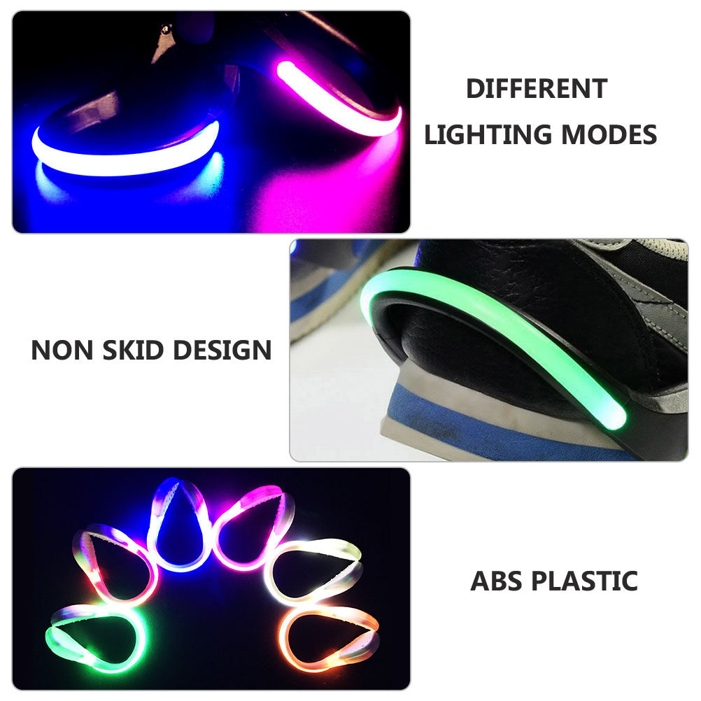 6Pcs LED Shoe Clip Lights Gear - Running Gear Night ulasan dan harga