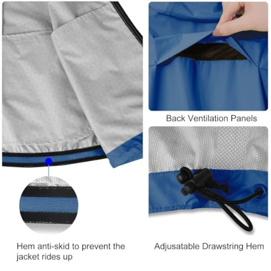 Men's Rain Jacket Waterproof W - Running Gear In Rain ulasan dan harga